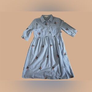 Orange Creek Midi Dress Floral dress blue